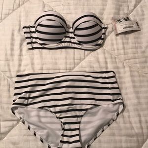 Striped swimsuit